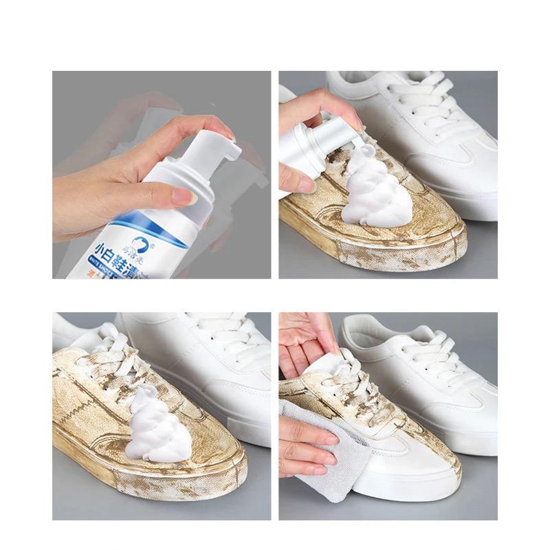 WHITE SHOES CLEANER ( la Brosse à chaussures + la serviette à nettoyage offerte )